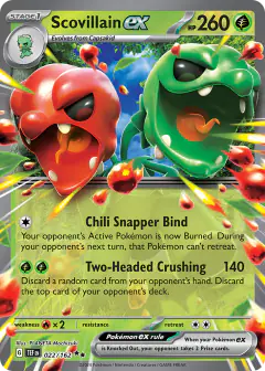 Scovillain ex Double Rare card from Temporal Forces