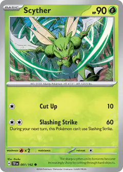 Scyther Common card from Temporal Forces