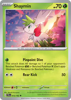Shaymin Uncommon card from Temporal Forces