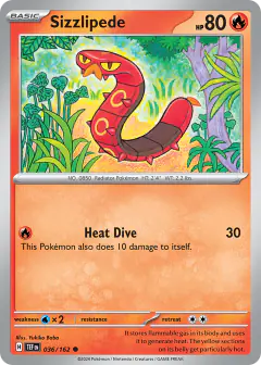 Sizzlipede Common card from Temporal Forces