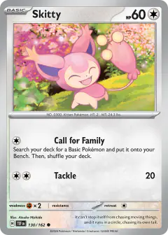Skitty Common card from Temporal Forces