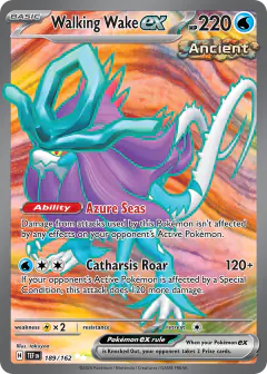 Walking Wake ex Ultra Rare card from Temporal Forces