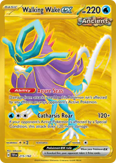 Walking Wake ex Hyper Rare card from Temporal Forces