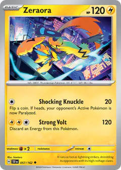 Zeraora Uncommon card from Temporal Forces