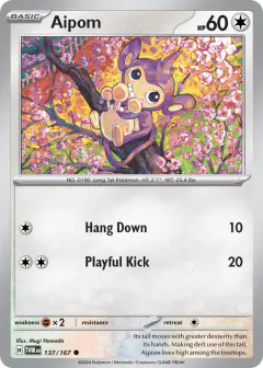 Aipom Common card from Twilight Masquerade