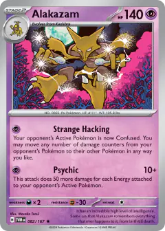 Alakazam Rare card from Twilight Masquerade
