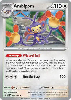 Ambipom Uncommon card from Twilight Masquerade