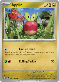 Applin Common card from Twilight Masquerade