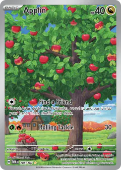 Applin Illustration Rare card from Twilight Masquerade
