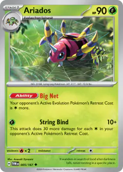 Ariados Uncommon card from Twilight Masquerade