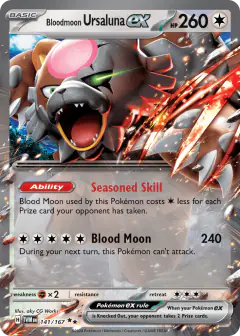 Bloodmoon Ursaluna ex Double Rare card from Twilight Masquerade