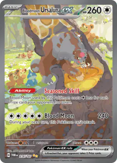 Bloodmoon Ursaluna ex Special Illustration Rare card from Twilight Masquerade