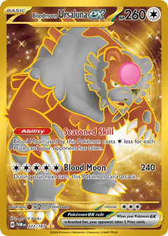 Bloodmoon Ursaluna ex Hyper Rare card from Twilight Masquerade