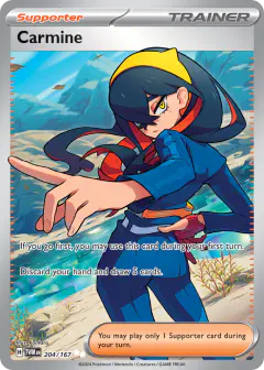 Carmine Ultra Rare card from Twilight Masquerade