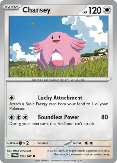 Chansey Common card from Twilight Masquerade