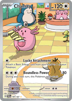 Chansey Illustration Rare card from Twilight Masquerade