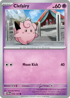 Clefairy Common card from Twilight Masquerade