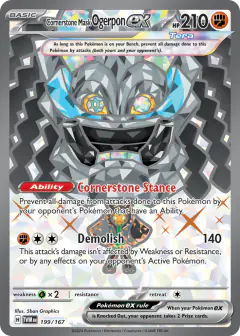 Cornerstone Mask Ogerpon ex Ultra Rare card from Twilight Masquerade