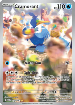 Cramorant Illustration Rare card from Twilight Masquerade