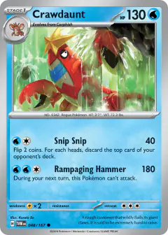 Crawdaunt Common card from Twilight Masquerade