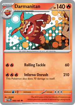 Darmanitan Uncommon card from Twilight Masquerade