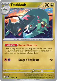 Drakloak Common card from Twilight Masquerade