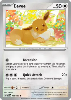 Eevee Common card from Twilight Masquerade