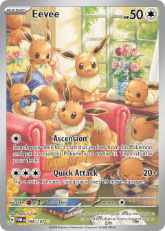 Eevee Illustration Rare card from Twilight Masquerade