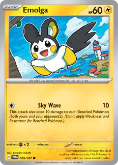 Emolga Common card from Twilight Masquerade