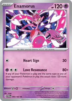 Enamorus Rare card from Twilight Masquerade