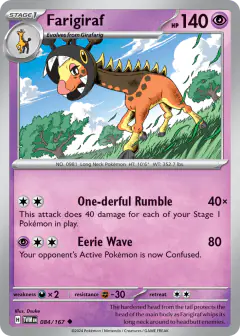Farigiraf Uncommon card from Twilight Masquerade