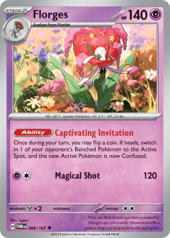 Florges Uncommon card from Twilight Masquerade