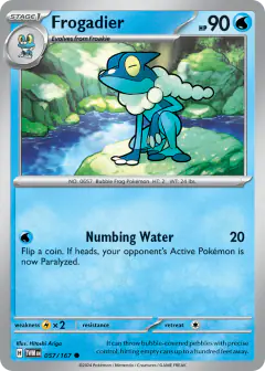 Frogadier Common card from Twilight Masquerade