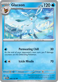 Glaceon Uncommon card from Twilight Masquerade