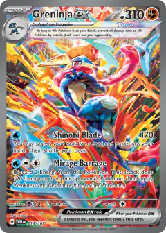 Greninja ex Special Illustration Rare card from Twilight Masquerade