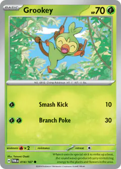 Grookey Common card from Twilight Masquerade