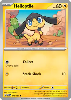 Helioptile Common card from Twilight Masquerade
