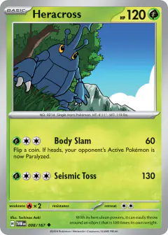 Heracross Uncommon card from Twilight Masquerade
