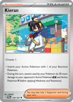 Kieran Uncommon card from Twilight Masquerade
