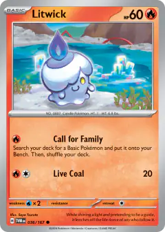 Litwick Common card from Twilight Masquerade