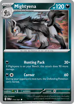 Mightyena Uncommon card from Twilight Masquerade