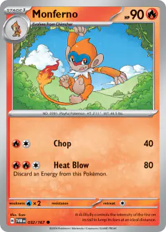 Monferno Common card from Twilight Masquerade