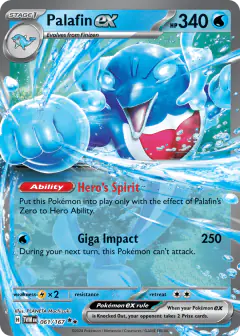 Palafin ex Double Rare card from Twilight Masquerade
