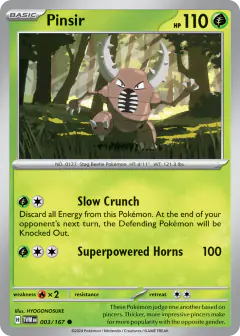 Pinsir Common card from Twilight Masquerade
