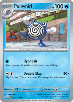 Poliwhirl Common card from Twilight Masquerade