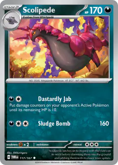 Scolipede Uncommon card from Twilight Masquerade