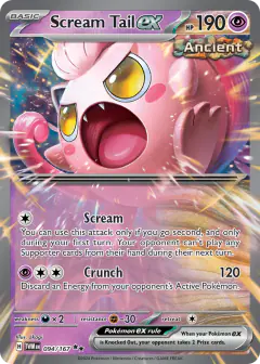 Scream Tail ex Double Rare card from Twilight Masquerade