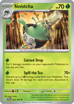 Sinistcha Rare card from Twilight Masquerade