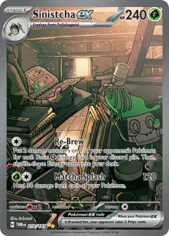 Sinistcha ex Special Illustration Rare card from Twilight Masquerade