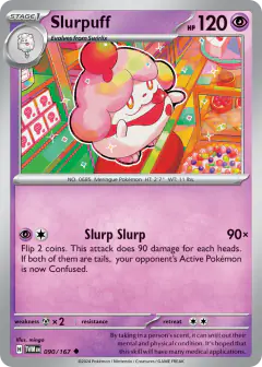 Slurpuff Uncommon card from Twilight Masquerade
